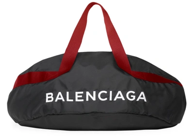 Pre-owned Balenciaga Wheel Bag M Navy/red