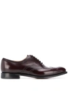 Church's Berlin Burgundy Polishbinder Oxford Lace-up In Red