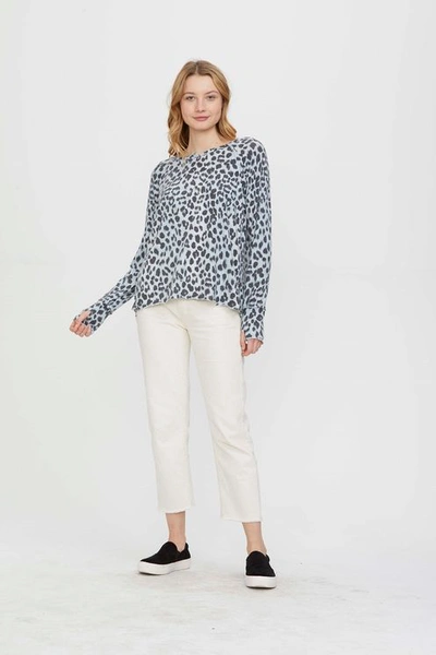 Michael Stars Kim Notch Neck Top - Coastal In Coastal Multi