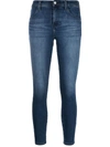 J Brand Alana Mid-rise Crop Skinny Jeans In Blue