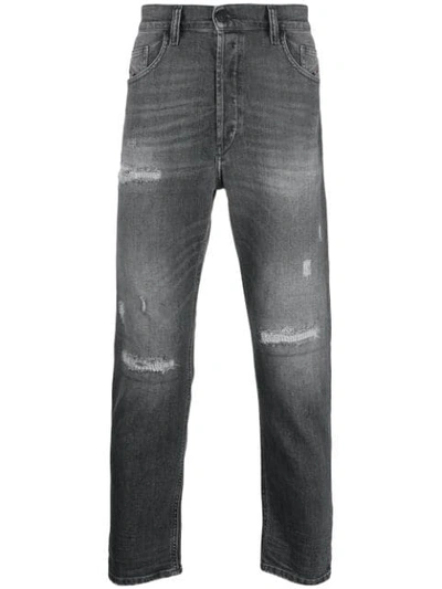 Diesel D Bazer 0699p Short Leg Jeans In Grey