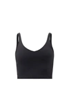 Lululemon Align Cropped Stretch-knit Top In Black