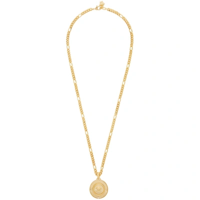 Versace Gold Medusa Pendant Necklace In D00h Gold