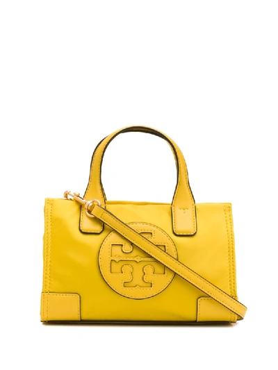 Tory Burch Ella Micro Nylon Tote Bag In Yellow