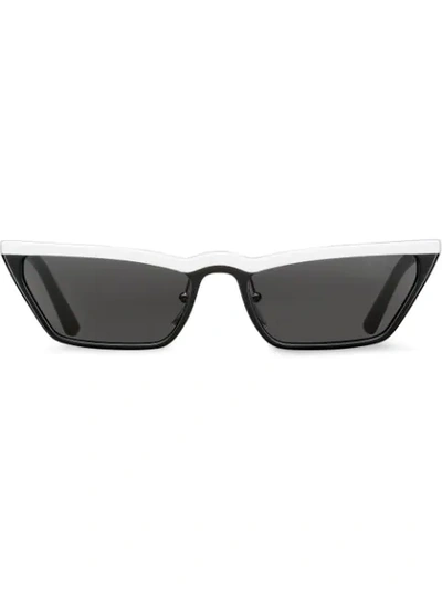Prada Eyewear Ultravox Sunglasses In White Black