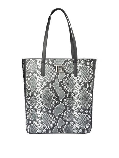 Ermanno Scervino Snake Print Faux Leather Tote Bag In Animal Print