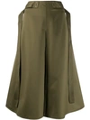 Marni Belted Midi Skirt In Green