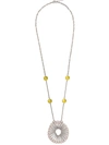 Marni Oversized Pendant Necklace In Metallic