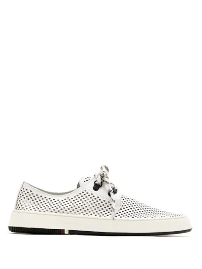 Osklen Perforated Soho Sneakers In White