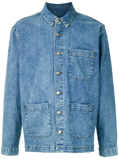 Osklen E-fabric Britt Denim Jacket In Blue