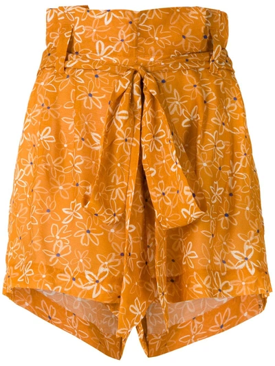 Clube Bossa Runa Printed Shorts In Orange