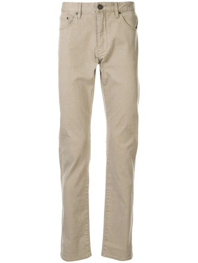 Kent & Curwen Low-rise Straight-leg Jeans In Brown