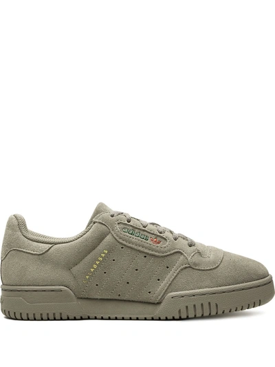 Adidas Originals Yeezy Powerphase "simple Brown" Sneakers In Grey