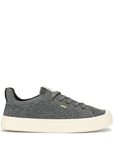 Cariuma Ladies Ibi Low Bamboo-knit And Recycled-polyester Trainers In Grey