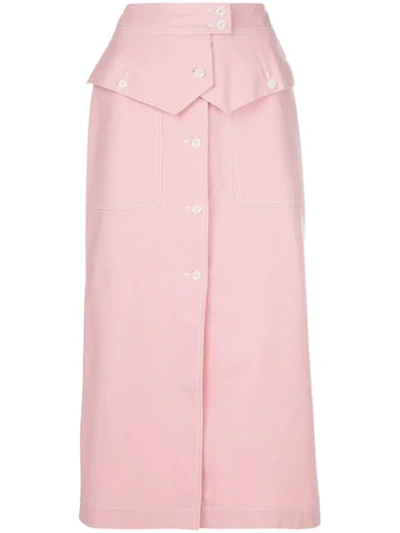 Sies Marjan Jacquetta Midi Skirt In Pink