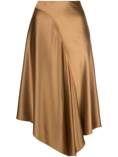 Sies Marjan Darby Asymmetric Skirt In Gold