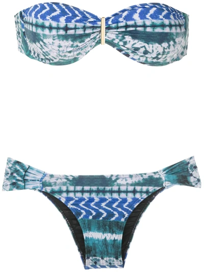 Brigitte Manu E Mel Printed Bikini Set In Multicolour