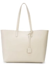 Saint Laurent Large Shopping Tote In Crema Soft