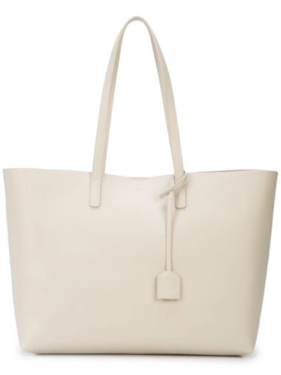 Saint Laurent Large Shopping Tote In Neutrals