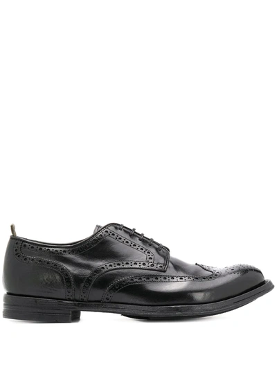Officine Creative Anatomia 77 Lace-up Brogues In Black