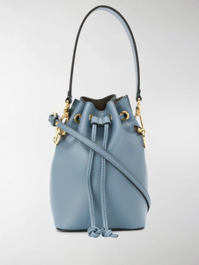 Fendi Mini Mon Tresor Bucket Bag In Blue