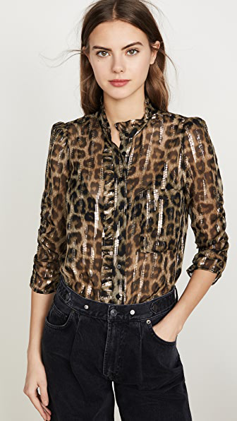 kivari stella leopard blouse