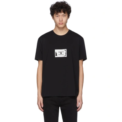 Givenchy Studio Homme T-shirt With Patch In 001 Black