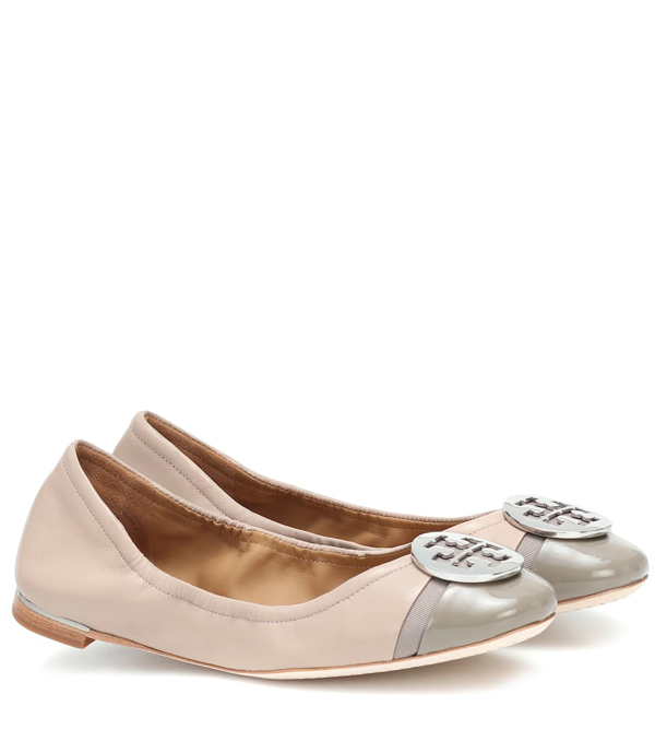 tory burch taupe flats