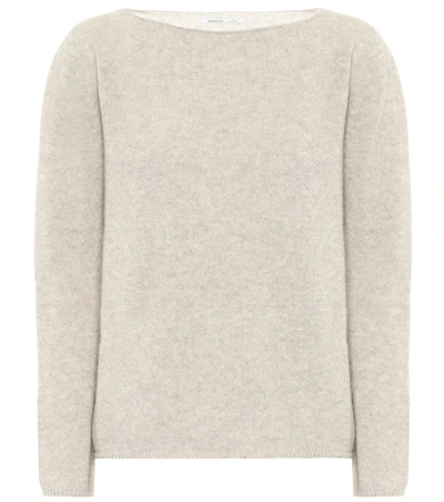 Agnona Cashmere And Linen Sweater In Beige