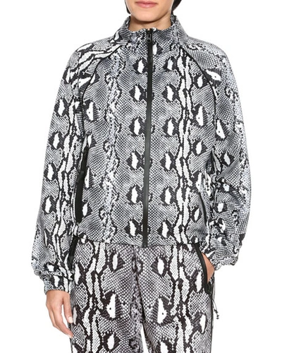 Adam Selman Sport Python-print Unisex Track Jacket