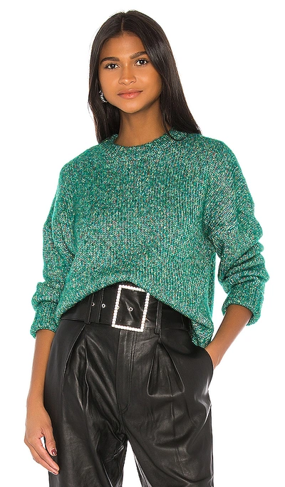 Grlfrnd Rosalie Sweater In Marled Green