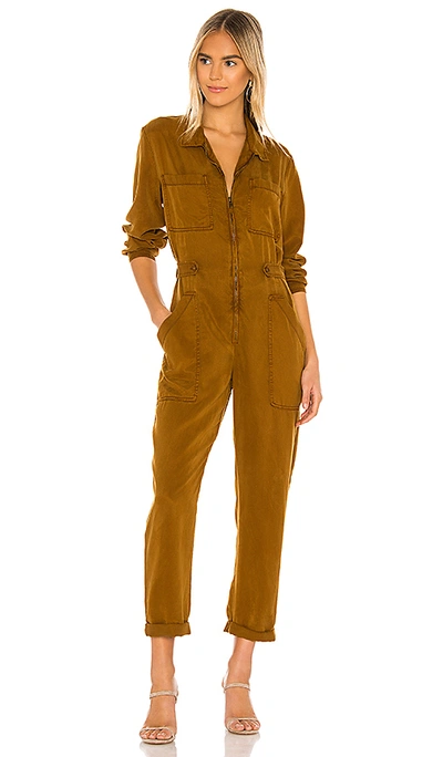 Yfb Clothing Harmony Jumpsuit In Olive Bark