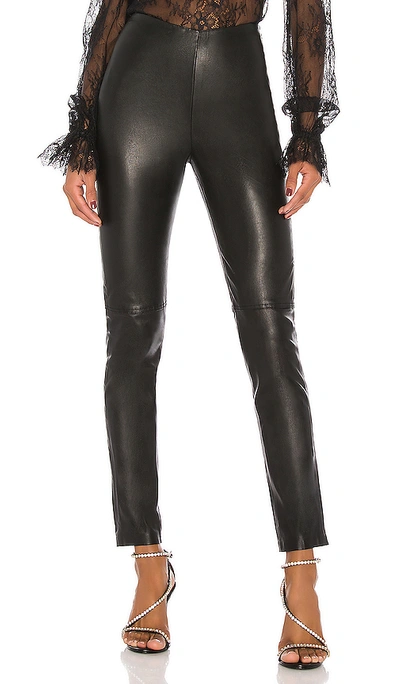 Grlfrnd Maci Leather Legging In Black