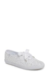Keds X Kate Spade New York Women's Glitter Lace Up Sneakers In White