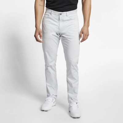 Nike Flex Men's Slim Fit 5-pocket Golf Pants In Silver