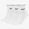 Nike Everyday Cushioned Training Ankle Socks (3 Pairs) In White