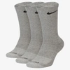 Nike Everyday Plus Cushion Training Crew Socks (3 Pairs) In Grey
