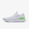 Nike Epic React Flyknit 2 Men's Running Shoe (white) - Clearance Sale In White,lime Blast,white