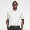 Nike Dri-fit Tiger Woods Vapor Men's Striped Golf Polo In Silver