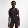 Nike Breathe Miler Women's Running Tank In Black/reflective Silver