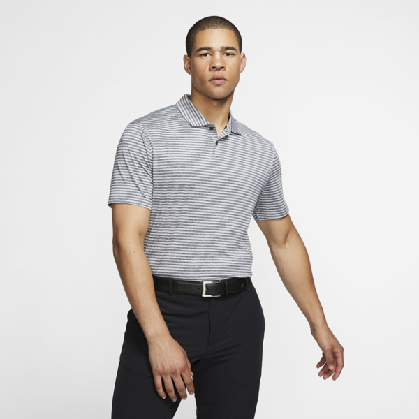nike men's tiger woods vapor stripe golf polo