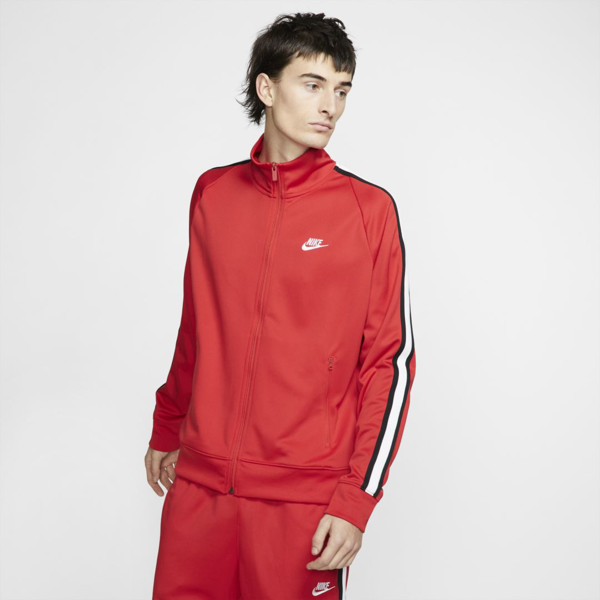 red nike tribute jacket