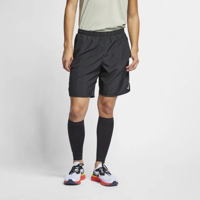 Nike Challenger Men's 9" Brief-lined Running Shorts In Black,black