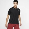 Nike Court Dri-fit Men's Tennis Polo In Black,white,white