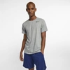Nike Breathe Men's Short-sleeve Training Top (dark Grey Heather) - Clearance Sale In Dark Grey Heather,black