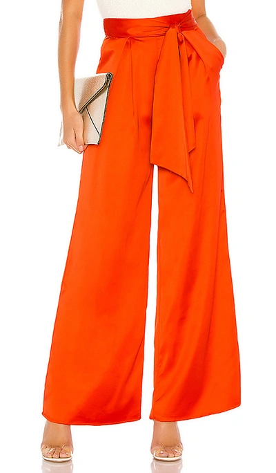 Lovers & Friends Euclid Pant In Fire Orange