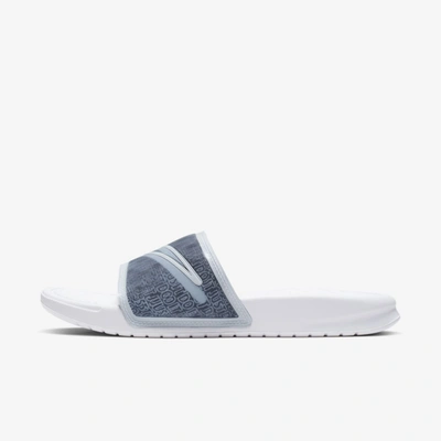 Nike Benassi Lx Women's Sandal In White,luminous Green,black