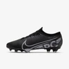 Nike Mercurial Vapor 13 Pro Fg Firm-ground Soccer Cleat (black) - Clearance Sale In Black,cool Grey,metallic Cool Grey