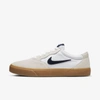 Nike Sb Chron Solarsoft Skate Shoes In White,white,white,obsidian