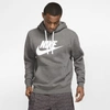 Nike Men's  Sportswear Club Fleece Graphic Pullover Hoodie In Grey